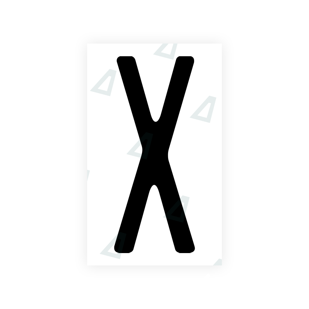 Nanofilm Ecoslick™ for US (New Jersey - 2) license plates - Symbol "X" luxsuede