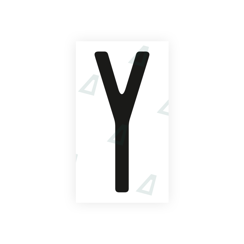 Nanofilm Ecoslick™ for US (Ohio 2013) license plates - Symbol "Y" luxsuede