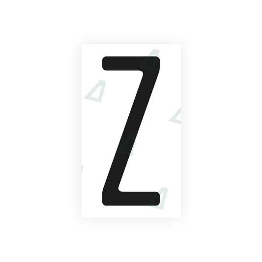 Nanofilm Ecoslick™ for US (Washington State) license plates - Symbol "Z" luxsuede