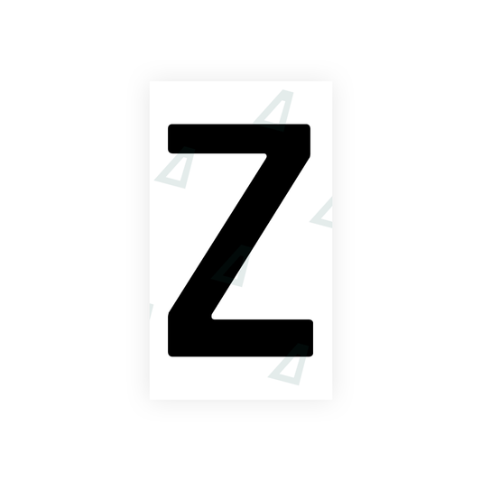 Nanofilm Ecoslick™ for uzbekistan number plates - Symbol "Z" luxsuede