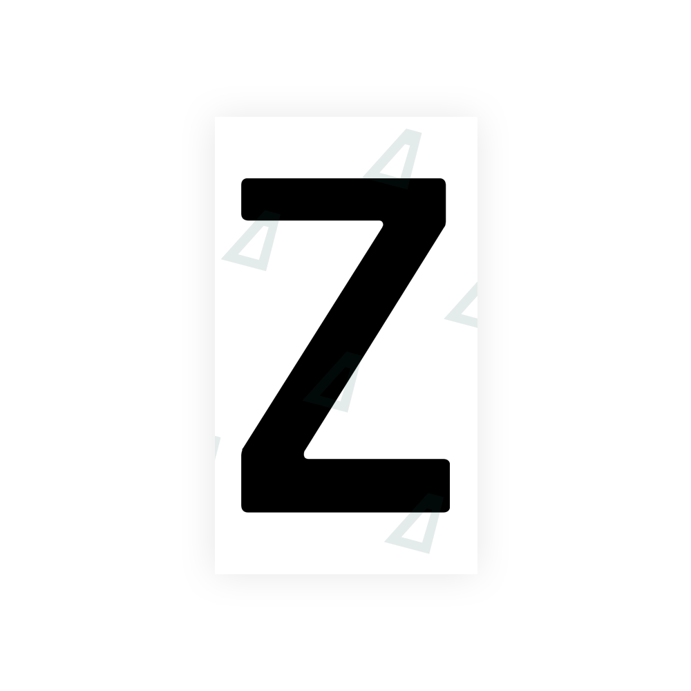 Nanofilm Ecoslick™ for german (wide) number plates - Symbol "Z" luxsuede