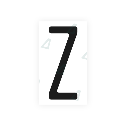 Nanofilm Ecoslick™ for US (Maryland) license plates - Symbol "Z" luxsuede