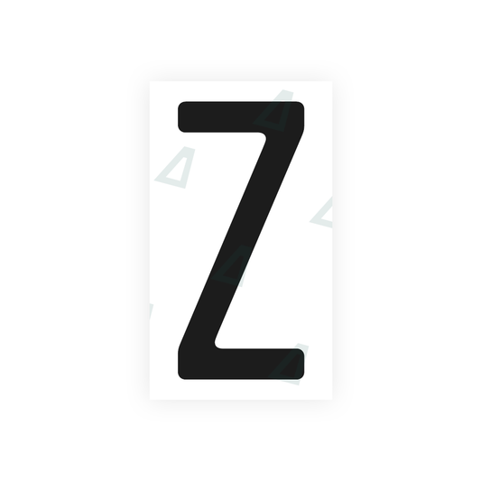 Nanofilm Ecoslick™ for US (Quebec) license plates - Symbol "Z" luxsuede