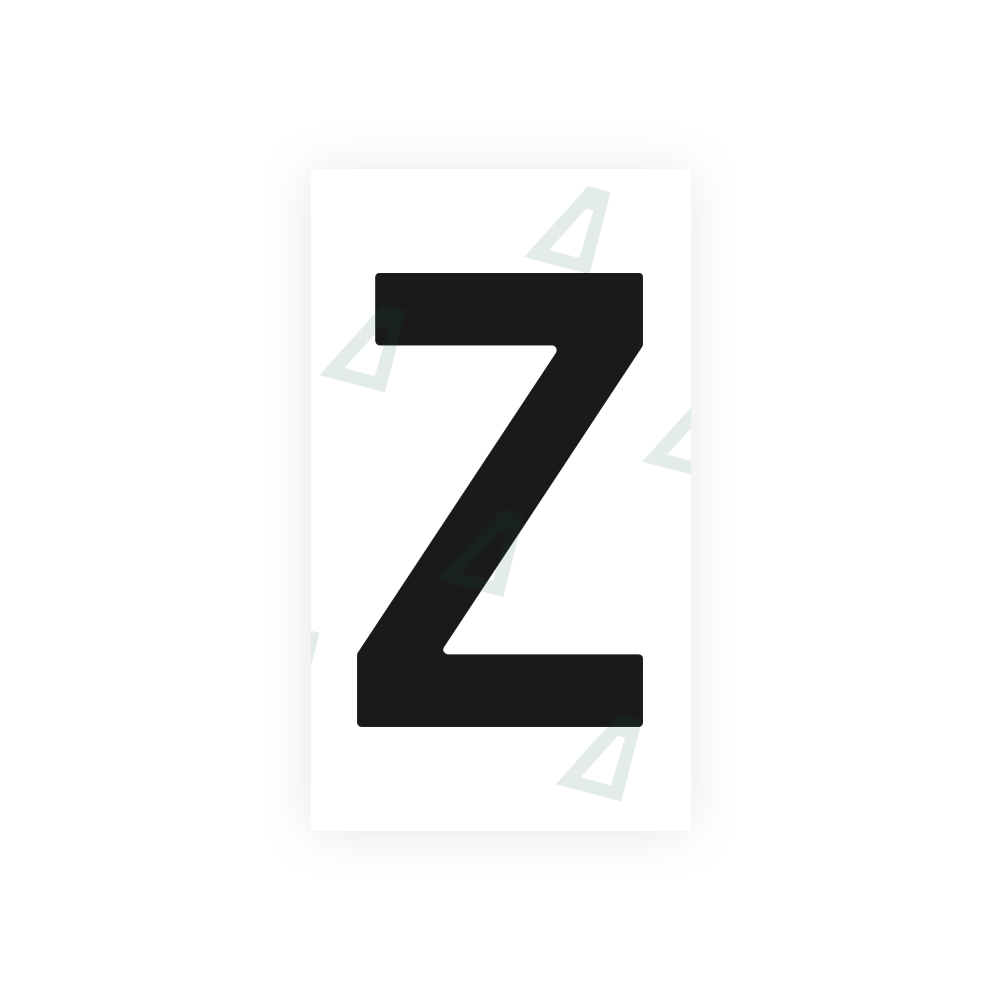 Nanofilm Ecoslick™ for dutch license plates - Symbol "Z" luxsuede