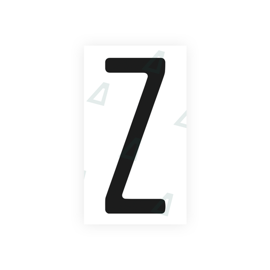 Nanofilm Ecoslick™ for US (Florida) license plates - Symbol "Z" luxsuede