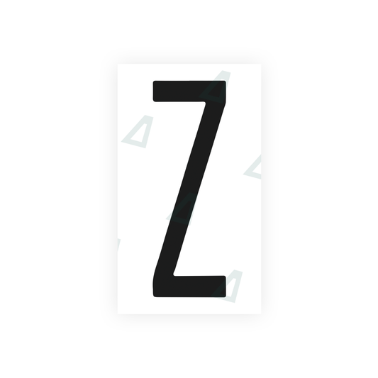 Nanofilm Ecoslick™ for US (New York 2001) license plates - Symbol "Z" luxsuede