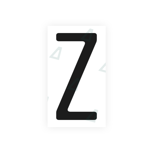 Nanofilm Ecoslick™ for US (California) license plates - Symbol "Z" luxsuede