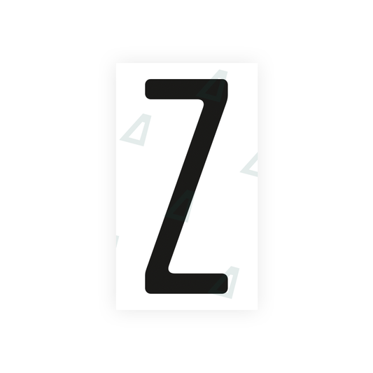 Nanofilm Ecoslick™ for US (Ohio 2013) license plates - Symbol "Z" luxsuede