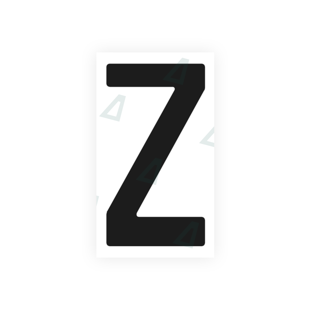 Nanofilm Ecoslick™ for german (standard) number plates - Symbol "Z" luxsuede